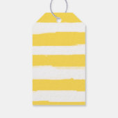 Lemon Leaves Yellow & Green | Weddenschap Hartelij Cadeaulabel (Achterkant)