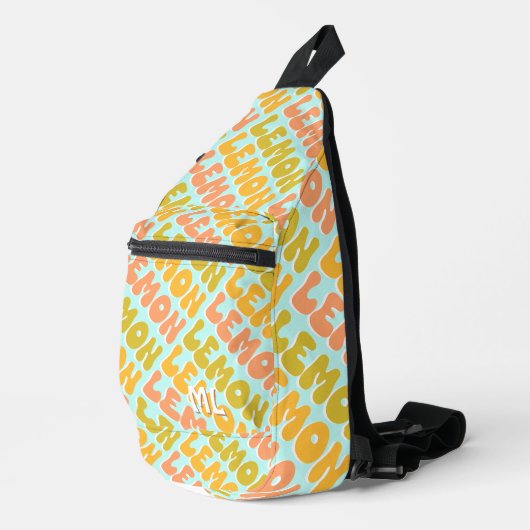 Lemon Lemon Retro Duffle Bag Sling Bag (Rechterhoek)