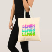 Lemon Lemon Retro Tote Bag (Voorkant (product))