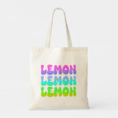 Lemon Lemon Retro Tote Bag (Achterkant)