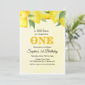 Lemon Lemonade Eerste Uitnodiging (Staand voorkant)