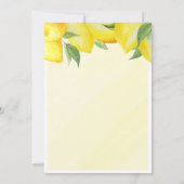 Lemon Lemonade Eerste Uitnodiging (Achterkant)