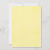 Lemon Lemonade meisje 1e verjaardag uitnodiging (Achterkant)