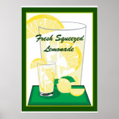 Lemon Lemons Lemonade Fresh Squeezed 20x18 Poster (Voorkant)