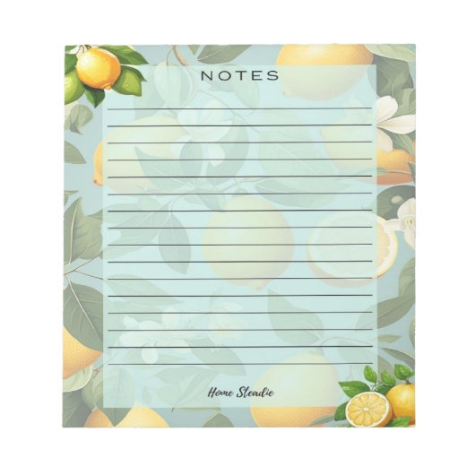 Lemon Leven Notitieblok (Voorkant)