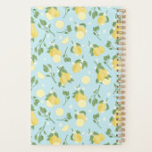 Lemon Light Blue Spiral Planner (Achterkant)