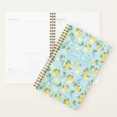 Lemon Light Blue Spiral Planner (Display)