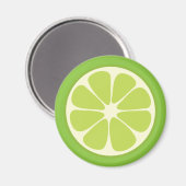 Lemon Lime Green Juicy Citrus Fruit Slice Kitchen Magneet (Voorkant / Achterkant)