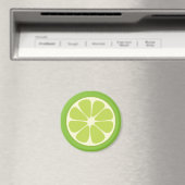 Lemon Lime Green Juicy Citrus Fruit Slice Kitchen Magneet (Insitu (Vaatwasser))