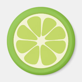 Lemon Lime Green Juicy Citrus Fruit Slice Kitchen Magneet