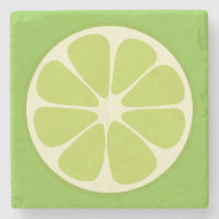 Lemon Lime Green Juicy Summer Citrus Fruit Slice