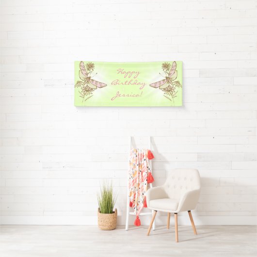 Lemon LIme PInk Butterfly Spandoek (Insitu)