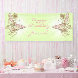 Lemon LIme PInk Butterfly Spandoek