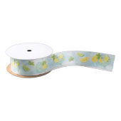 Lemon Lime Plaid Ribbon | Gin & Tonic Party Style Satijnen Lint (Spoel)