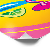 Lemon Lime Strandcocktails Perfect Poster (Hoek)