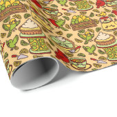 Lemon & Lime Twitter patroon inpakpapier (Rol Hoek)