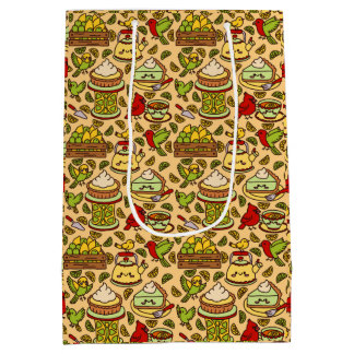 Lemon & Lime Twitter pattern Medium Cadeauzakje