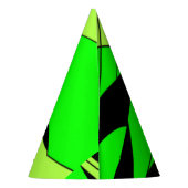 Lemon Limoen Abstract Oerwoud Birthday Feesthoedjes (Achterkant)