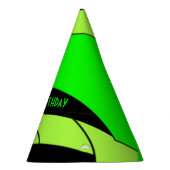 Lemon Limoen Abstract Oerwoud Birthday Feesthoedjes (Rechts)