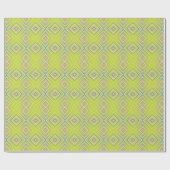 Lemon Limoen Alternative Diamond Pattern Cadeaupapier (Vlak)