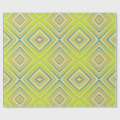 Lemon Limoen Alternative Diamond Pattern Cadeaupapier (Vlak)