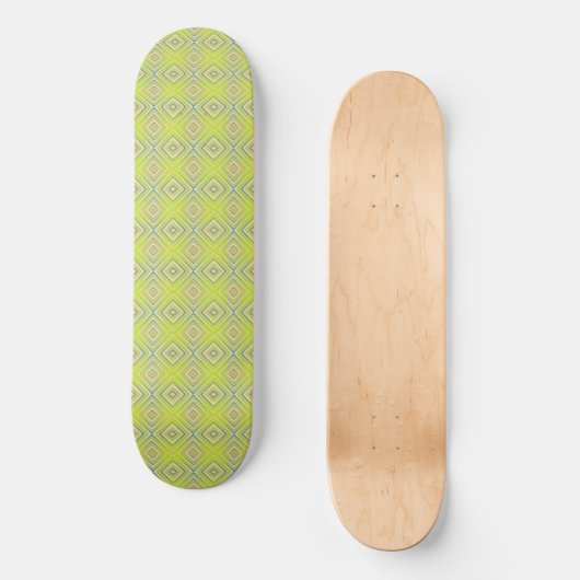 Lemon Limoen Alternative Diamond Pattern Persoonlijk Skateboard (Voorkant)