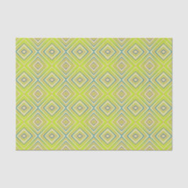 Lemon Limoen Alternative Diamond Pattern Tissuepapier