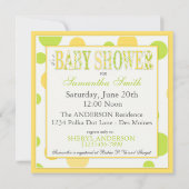 Lemon Limoen Baby shower Kaart (Achterkant)