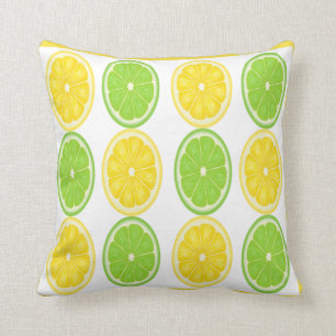 Lemon Limoen Citrus Pattern Pillow Kussen