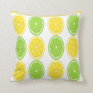 Lemon Limoen Citrus Pattern Pillow Kussen
