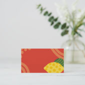 Lemon limoen citrus visitekaartje (Staand voorkant)