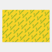 Lemon Limoen Citrus Wrapping Paper Set (Voorkant 3)