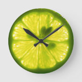 Lemon Limoen Clock Ronde Klok (Voorkant)