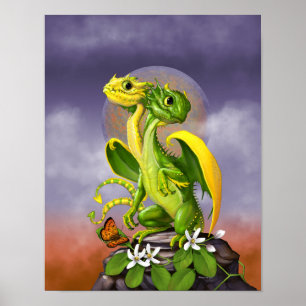 Lemon Limoen Dragon 11x14 (4x6 en hoger) Poster