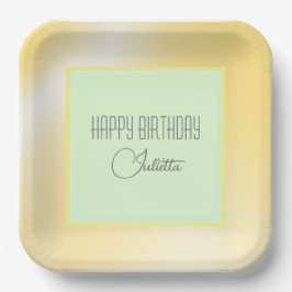 Lemon Limoen "Happy Birthday" Bord papier