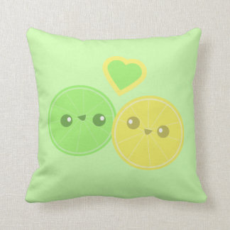 Lemon Limoen Heart Kawaii pillow Kussen