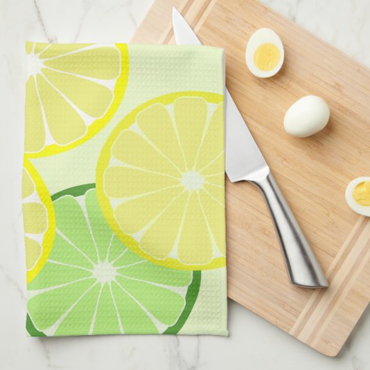 Lemon Limoen Kitchen Towel Gift Theedoek (Quarter Fold)