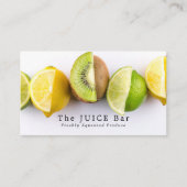 Lemon, Limoen & Kiwi, Juice Bar Visitekaartje (Voorkant)
