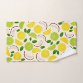 Lemon limoen kokosnoot en mint gelukkig patroon handdoek (Handdoek)
