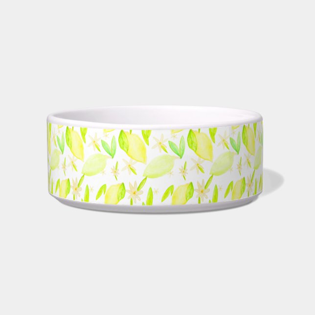 Lemon Limoen Lovely Pet Bowl (medium) Voerbakje (Voorkant)