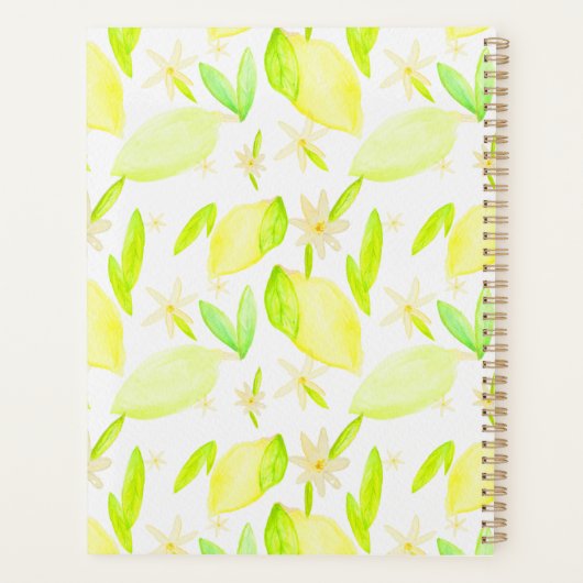 Lemon Limoen Lovely Planner (Achterkant)
