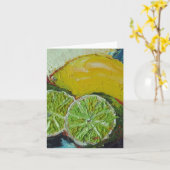 Lemon Limoen Note Kaart (Gele Bloem)