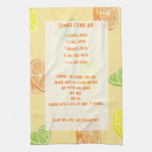 Lemon, Limoen, Oranje Citrus Ade Recipe Theedoek