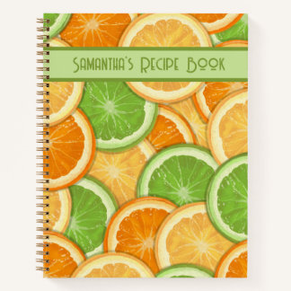 Lemon Limoen Oranje Citrus Recipe Book Notitieboek
