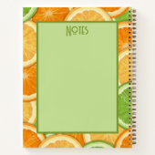 Lemon Limoen Oranje Citrus Recipe Book Notitieboek (Achterkant)