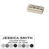 Lemon Limoen Oranje Grapefruit Citrus Fruit Adres Rubberstempel (Gestempeld)