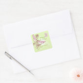 Lemon Limoen roze vlinder Stickers (Envelop)
