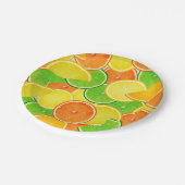 Lemon Limoen Sinaasappel Papieren Bordje (Gekanteld)