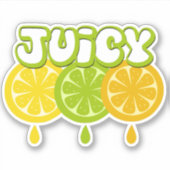 Lemon Limoen Sinaasappel VruchtvinylSticker Sticker (Voorkant)