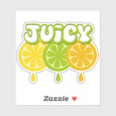Lemon Limoen Sinaasappel VruchtvinylSticker Sticker (Vel)